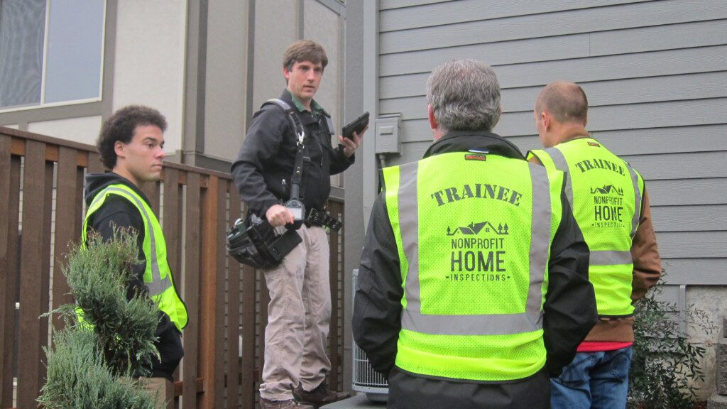 Learn by watching a real home inspection during home inspection field training.