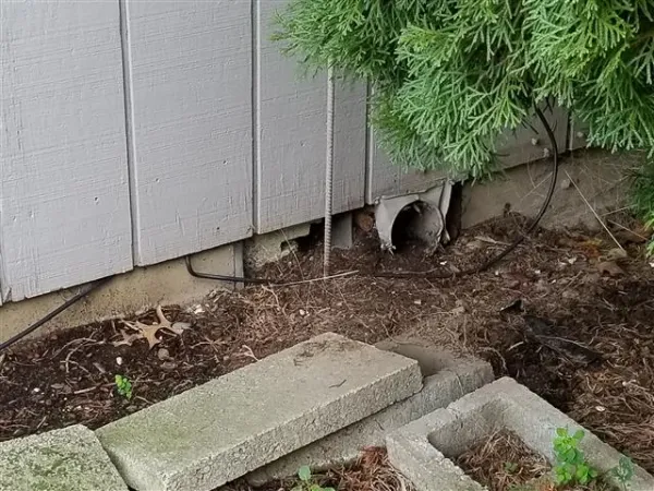 Foundation vent below grade
