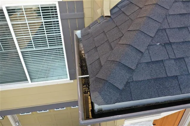 Gutters should be sloped