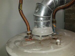 Water heater combustion air
