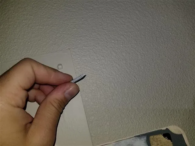 Don't use point tipped screws in electrical panel