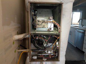 Annual servicing for furnace