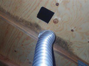 Improper venting into the attic can cause mold