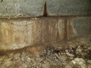 Water intrusion through foundation cracks