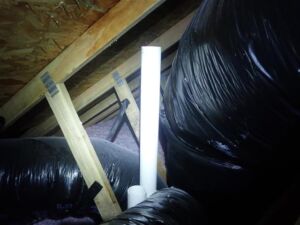 Furnace exhausting into attic