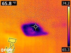 Thermal imaging leaks