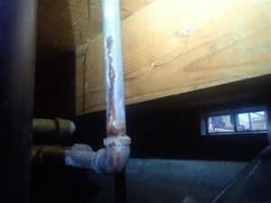 Galvanized pipes discolored water