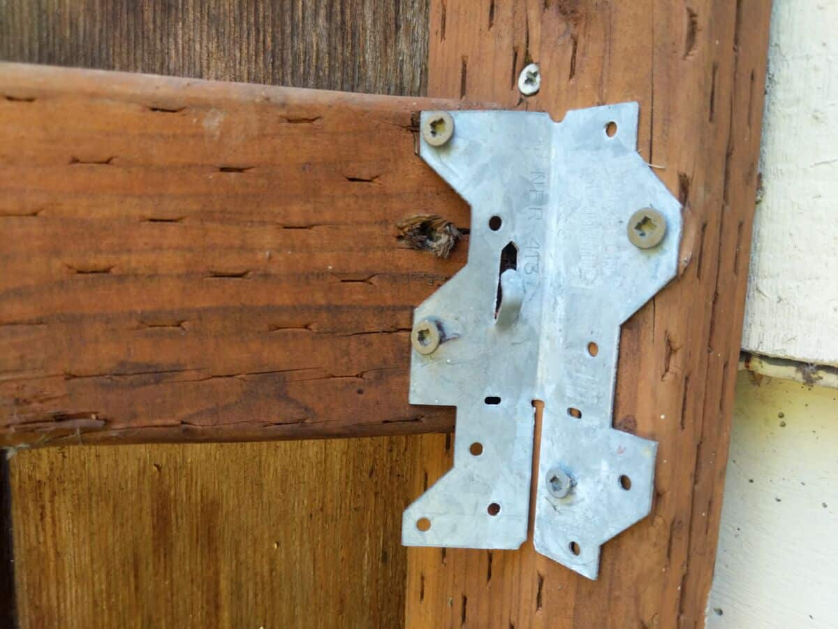 Empty Fastener Holes for Fence Hardware Nonprofit Home Inspections