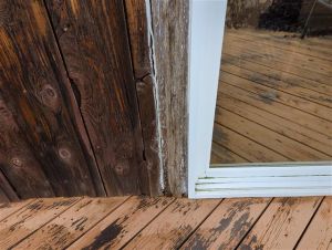 Refinish trim on house